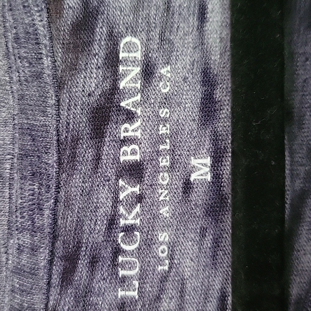 Lucky Brand Purple Tie Front Muscle Tee - Picture 2 of 5